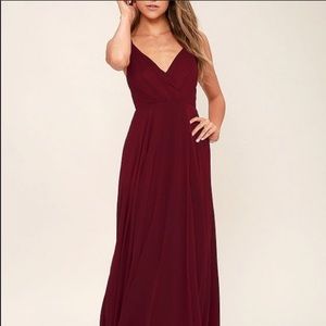 NEW LuLus All About Love Maxi Bridesmaid Dress